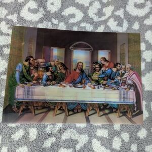 Colorful Last Supper Art Print